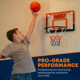 NERO SPORT Ninja Silent Basketball- Soft Foam Indoor Hoop Play | Soundless Ball for Quiet Dribbling and Indoor Training (Basketball Hoop Only)