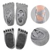 2Pairs Non Slip Yoga 5 Toe Socks Set Women Full