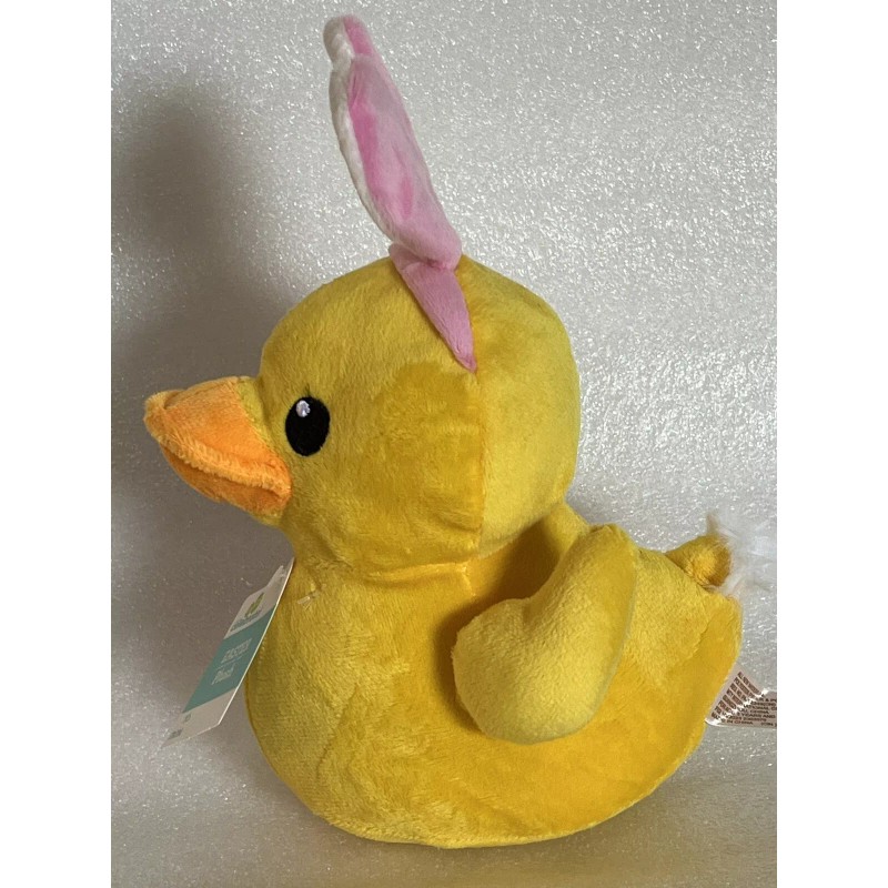 Way To Celebrate 9" Duck With Bunny Ears Plush Stuffed