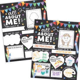 Hadley Designs 20 Colorful Read Posters For Elementary School Posters - All About Me Posters Elementary School Supplies For Teachers For Classroom, Star Student Posters Elementary Classroom Supplies