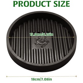 Toilet Plunger Holder, Plunger Tray Air Drying Mat for Bathroom Plunger, Plunger Mat Toilet Plunger Holder Drip Tray Catches Drips, Plunger Drip Tray Pads for Toilet Sink, Bathroom Accessories, 7.08in