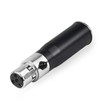 XMSJSIY Mini XLR 3-Pin Male to 4-Pin Female Audio Adapter，Microphone