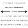 Reusable Letter Strips and 0-20 Number Strips, 12 Sets, Uppercase