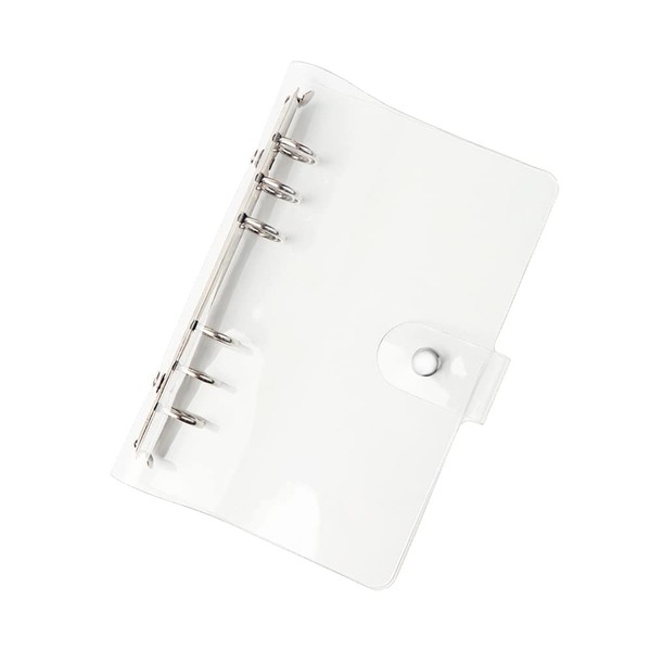 NatSumeBasics A6 Binder 6 Ring Budget Binder Clear PVC Planner