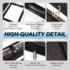 Eshow Portfolio Organizer - 3 Ring Binder with Zipper, Vegan