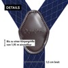 DonDon Men's Braces Extra Strong 3.5 cm Wide with 4