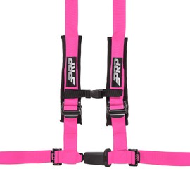 4 Point 2" Harness with 2-Inch Padding - EZ Adjusters, Removable Strap (Pink)