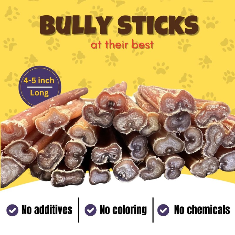 Woofley's 4-5" Bulk Regular Bully Sticks - (20 Count) -
