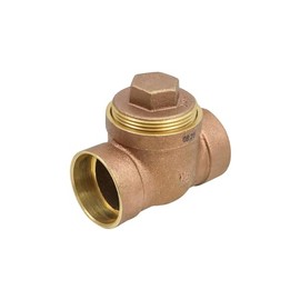 Highcraft DWV Dandy Cleanout Tee with Plug 1-1/2" C Cast Brass Clean-out Tee for Drain, Waste and Vent Systems