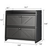 TQQDCI Bread Box for Kitchen Countertop, Double Layer Wooden Breadbox,