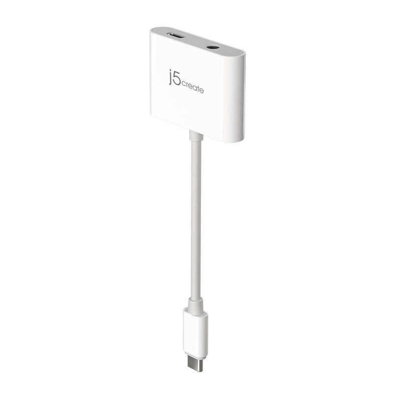 j5create JCA122-EJ USB-C to 3.5mm+PD 2 in 1 Multi Adapter