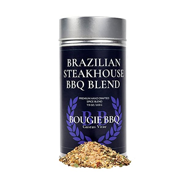 Brazilian Steakhouse BBQ Blend | Gourmet Seasoning | Artisan Spice Blend | All Natural | Non GMO | 7.9 oz (224g) | Small Batch | Bougie BBQ | Gustus Vitae | #867
