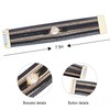 Gleamart Black 2 Pieces Multilayer Leather Bracelet Set Beads Wrap