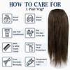 Full Shine U Part Human Hair Wig 14 Inch Half