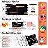 StyloVue 20 Sheets Peel and Stick Tile Backsplash, Black with