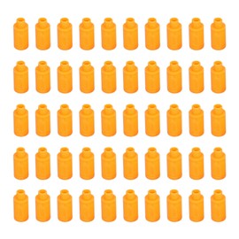 Plastic Pneumatic Muffler Air Line Flow Control Exhaust Silencer Compressor Fitting Orange50Pcs PSL-01