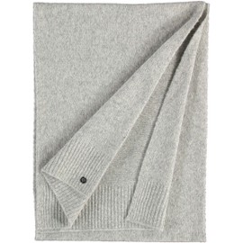 FRAAS Knitted Scarf 35 x 200 cm - Wool Blend Scarf - Warming and Skin-friendly - For Men and Women, silver