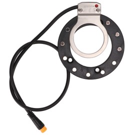 VBESTLIFE Electric Assist Sensor,High Sensitivity 12 Magnets Right Dual Hall Sensor Electric Bike Pedal Accessories(Big Hole)