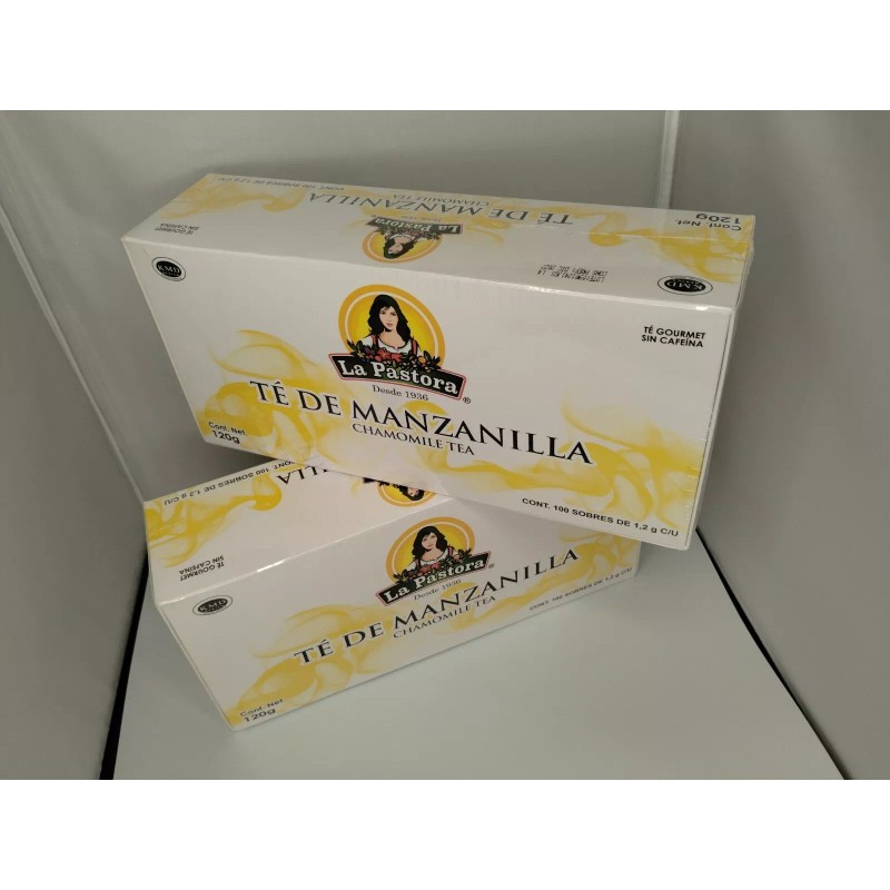 la pastora 2 cajas de te de manzanilla la pastora