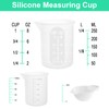 Sjubaopen 7 PCS Silicone Measuring Cups Kits,1 PCS 250ml Silicone