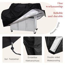 AZOMKER Weatherproof Grill Cover, Gas Grill, Grill Cover (100 x 60 x 90 cm / 39 x 24 x 35 inches)