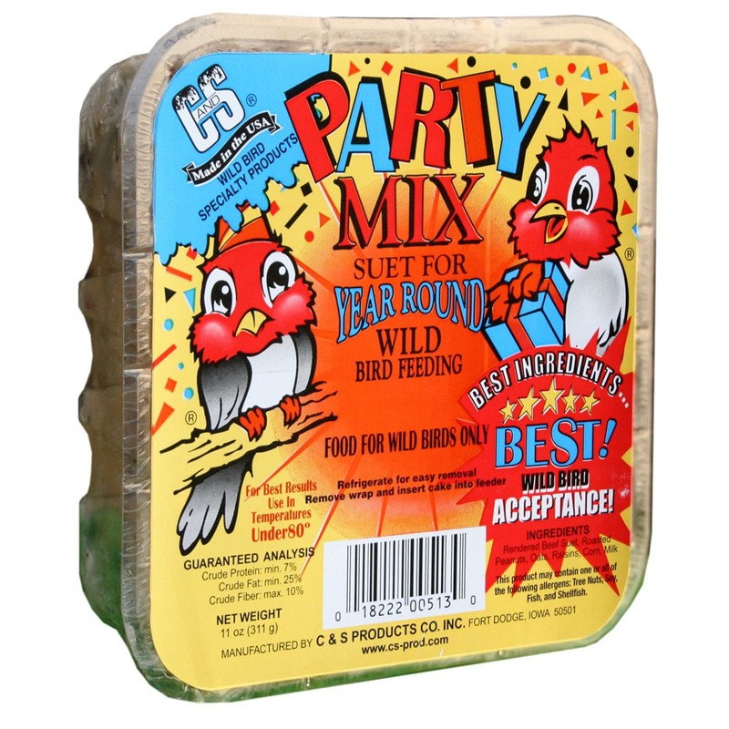 C&S Party Mix Suet, 11-Ounce