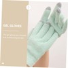 BIUDECO 1 Pair Gel Gloves Women Gels Hand Grooming Glove
