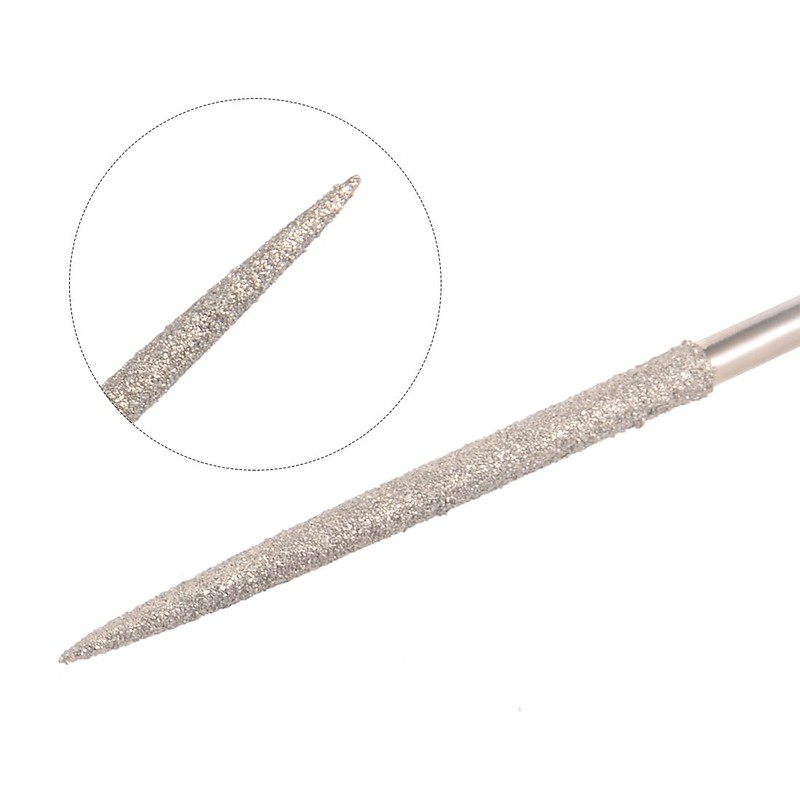 sourcing map Diamond Needle File 3 mm x 140 mm