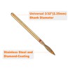 sourcing map 5pcs 200-230 Grits Diamond Grinding Bit 2.5mm Oval