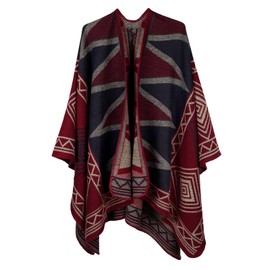 Women's Elegant Shawl Wraps Pashmina Scarf Blanket Cape Soft Open Front Poncho Sweater for Spring Fall Winter