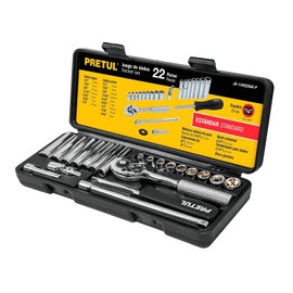 Pretul JD-1/4X22SAE-P, Juego de autoclé de 22 piezas, std, 1/4"