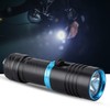 50m Outdoor Underwater Portable LED Torch Aluminium Alloy Waterproof Flahlight