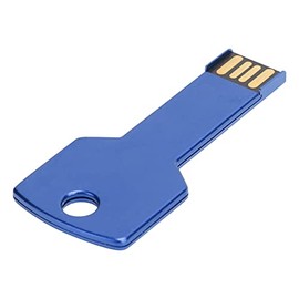 Forma de Llave Unidad Flash USB Diseño de Forma de Llave Azul Unidad de Memoria USB Plug and Play Memoria Portátil para Computadora Uso en Automóvil Forma Memoria USB de Metal