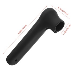 STOBOK Cubierta Protectora de Silicona Fácil de Instalar para Manijas de Puerta Negro Antideslizante Paquete de 6 Piezas Adecuado para Seguridad de Niños y Personas Mayores