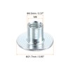 sourcing map M8 T-nuts, 12pcs Carbon Steel Tee Nut Round