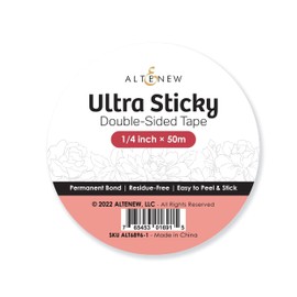 Altenew Ultra Sticky Double Sided Tape (1/4 Inch × 50M), Permanent Bond, Adhesive, Easy-to-Peel and Stick, Adhesive for Paper Crafting