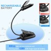 Vekkia 14 LED Rechargeable Book-Light with Clamp for Reading at