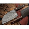 HANDMADE DAMASCUS STEEL OUTDOOR BBQ BEST SERBIAN CHEF CLEAVER KNIFE