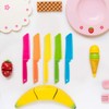 JOVITEC 10 Pieces Kid Knife Plastic Kids Safe Knives for