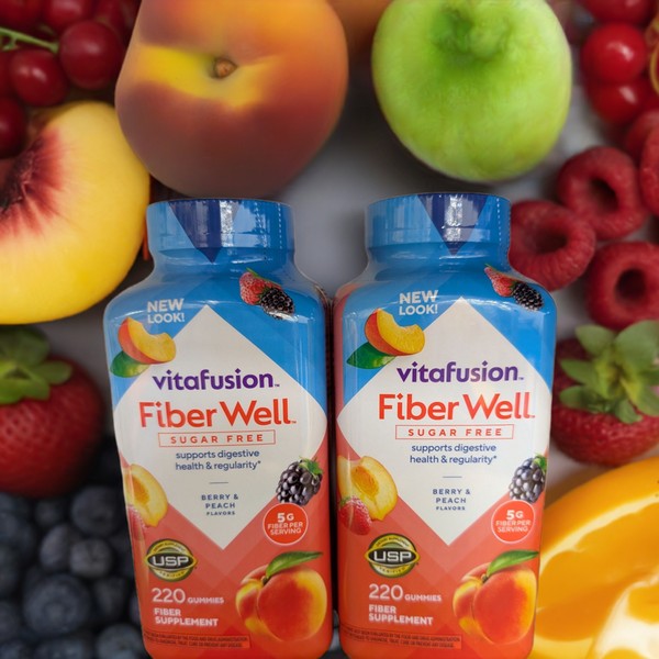 vitafusion 2-Pack Vitafusion Fiber Gummies - Sugar Free, 2 x