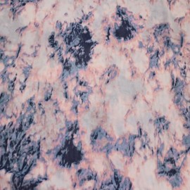 Off White Blush Tie Dye Design Printed Stretch Poly Power Mesh Fabric by The Yard