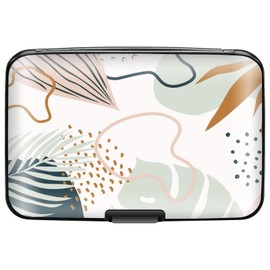 sundee Credit Card Holder Slim Mini RFID Blocking Credit Card Protector Aluminum Business Card Case Metal ID Organizer Wallet with 8 Slots, 03Y, Modern