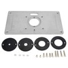 Router Table Insert Plate 235mm x 120mm x 8mm Aluminum