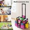 Housolution Rolling Cleaning Caddy Bag with Detachable Trolley, Professional Portable