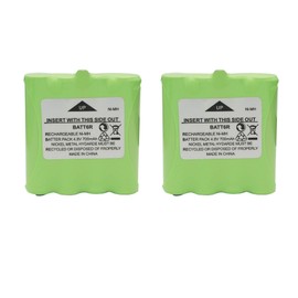 Karier 2Pcs 4.8V 700mAh Ni-MH BATT6R Battery Pack for Midland Two Way Radio LXT500VP3 LXT500 LXT560VP3 LXT560 LXT535VP3 LXT535 LXT326 LXT380 LXT490