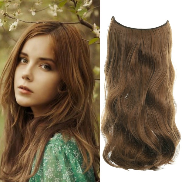 LECIPO Invisible Wire Hair Extensions Transparent Wire Adjustable Size 4