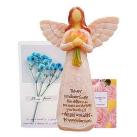 Sculpture memorial gift - for best friend birthday mother's day,express gratitude to teacher, doctor, nurse, happy retirement, graduation memento, angel statue, bereavement gift (F-Happy retirement)