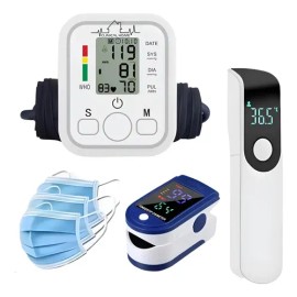 Aparato Para Checar La Presion Kit Termometro Y Oximetro                                                                                              