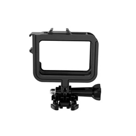 Protective Housing Suitable for GoPro Hero 8 Sturdy Cage 2 Hot Shoes Sliding Frame Aluminium Alloy