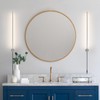 KELUOLY Modern LED Plug in Wall Sconces Set of Two,Chrome